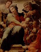 TIBALDI, Pellegrino, La Sacra Famiglia con Santa Caterina d'Alessandria di Pellegrino Tibaldi e un quadro